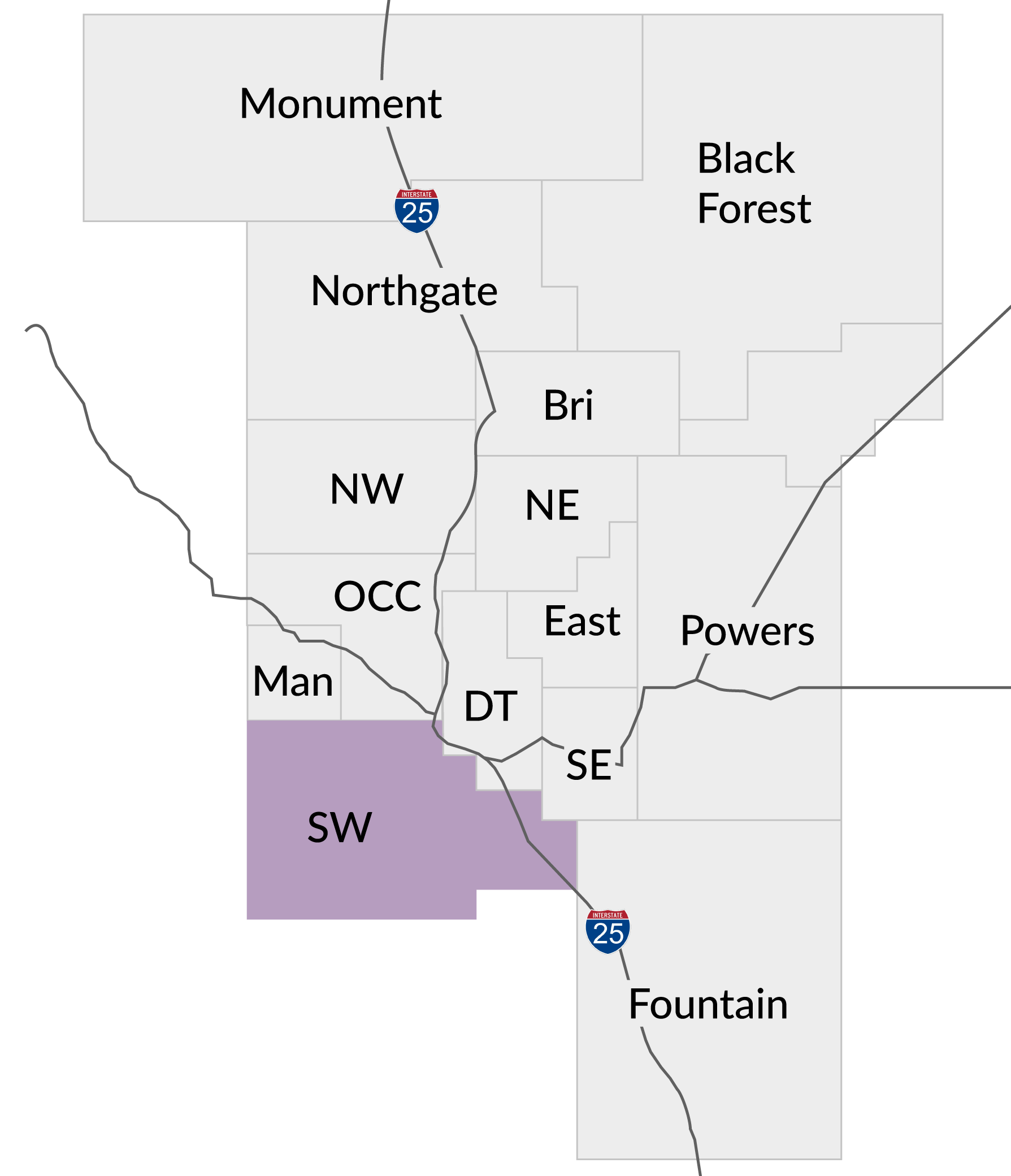 Southwest-map